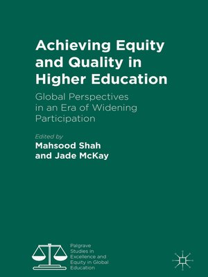 cover image of Achieving Equity and Quality in Higher Education